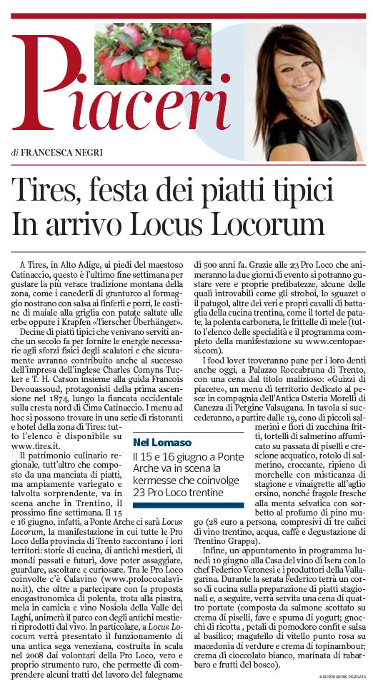 Corriere del Trentino, pag 15 dd 08-06-2013